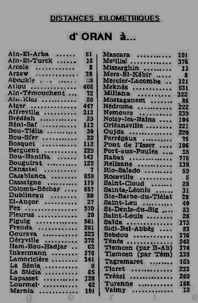 ORAN ET DES DISTANCES DE VILLAGES ET VILLES.JPG